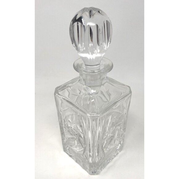 Vintage Hand-Cut Lead Crystal Decanter With Stopper Eleanor Pattern American Cut - Picture 8 of 8